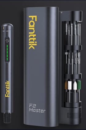 Fanttik F2 Master Mini Cordless Rotary Tool Kit – Brushless Motor, 5-Speed, 25,000 RPM, Revostor Hub, 35 Accessories – Precision Tool for 3D Printing, Sanding, Polishing, Carving & DIY Crafts