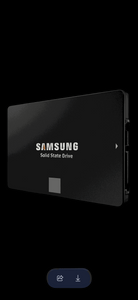 Samsung 870 EVO 250GB SSD, 2.5 inch internal solid state drive with sleek black design.