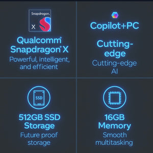 Lenovo IdeaPad Slim 3X (2025) – Copilot+ PC | 15.3” WUXGA | Snapdragon X | 16GB RAM | 512GB SSD | Everyday AI Laptop