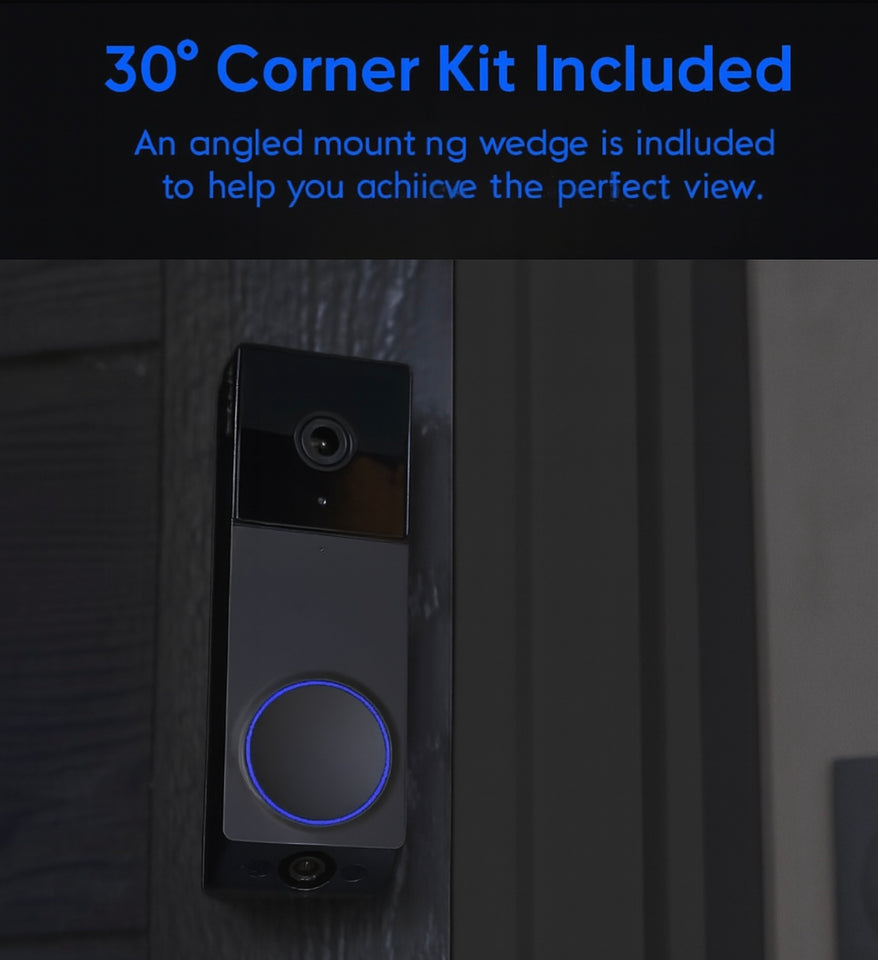 WYZE Wireless Dual Camera Video Doorbell with Chime - Battery Powered, 2K HD, Package & Person Detection, 2-Way Audio, Color Night Vision, Smart Home Compatible