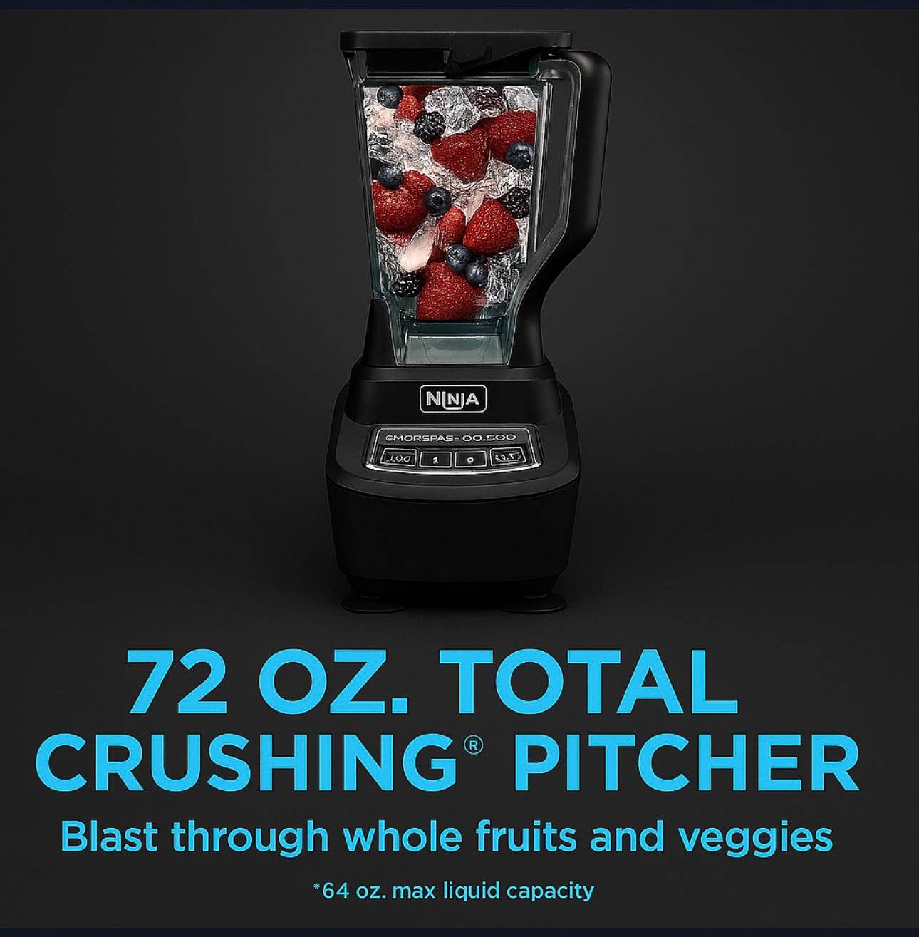 bl770– Blender & Food Processor  72oz Pitcher, 8-Cup Bowl, (2) 16oz Cups | Ice Crushing, Smoothies, Dough
