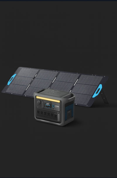 Anker SOLIX C1000 portable power station for camping and home backup" LiFePO4 battery and fast charging