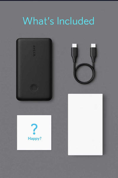 Anker PowerCore Select 20000mAh Power Bank – Dual USB-A, 18W Fast Charging, Portable Charger for iPhone, Samsung, Tablets