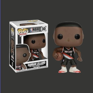 Funko Pop! NBA: Damian Lillard #30 – Portland Trail Blazers Vinyl Figure (Pop Life First Edition, with Protector)