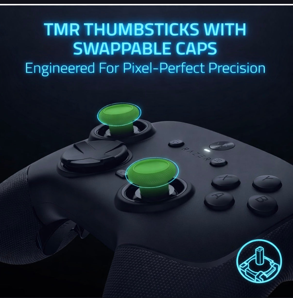 Razer Wolverine V3 Pro 8K Wireless Gaming Controller – 8000 Hz Polling, TMR Thumbsticks, Swappable Caps, 6 Remappable Buttons, Fast Triggers, 36‑Hr Battery, Carrying Case – Black