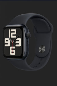 Apple Watch SE 2nd Gen GPS 40mm with fitness tracking and heart rate monitor in black