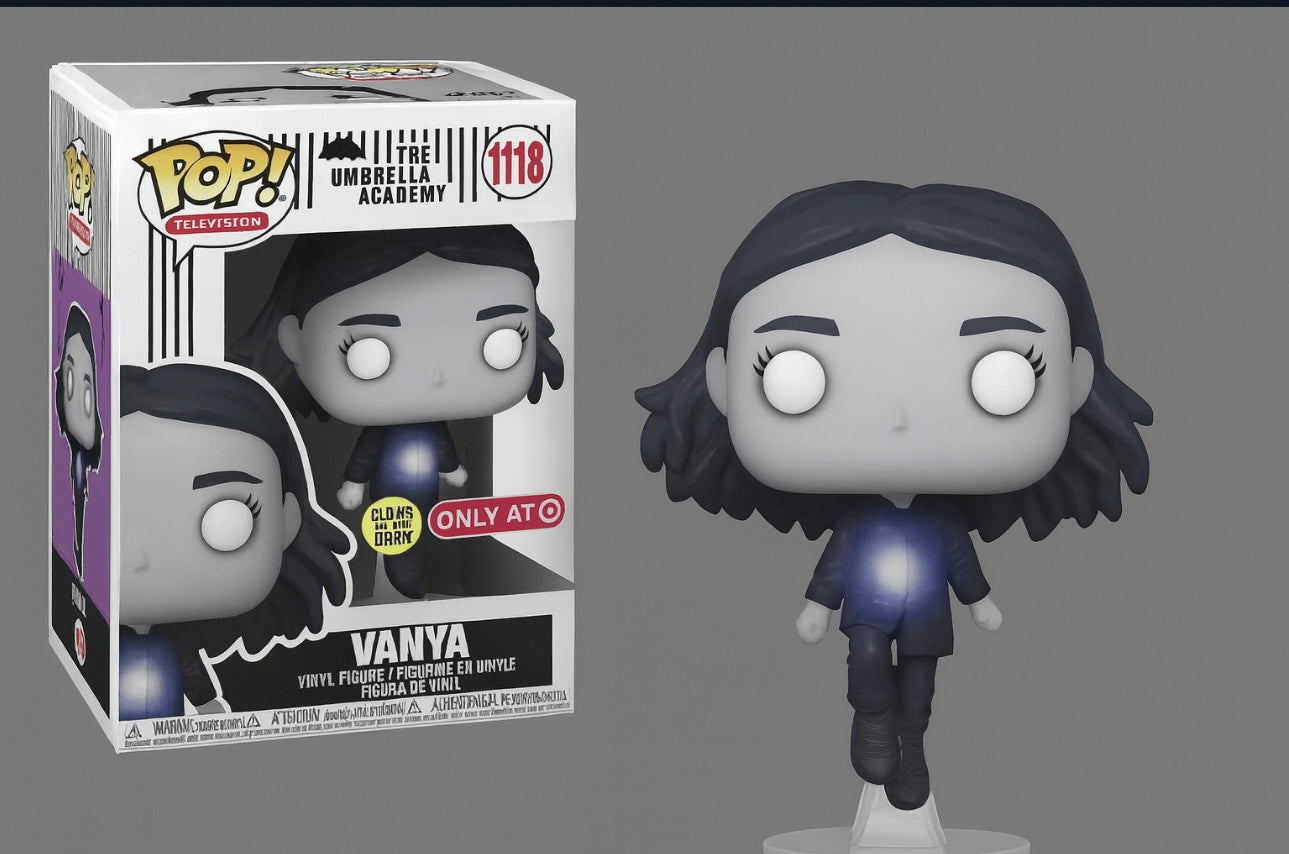 Funko Pop! The Umbrella Academy – Vanya #1118 Glow-in-the-Dark Target Exclusive with Protector