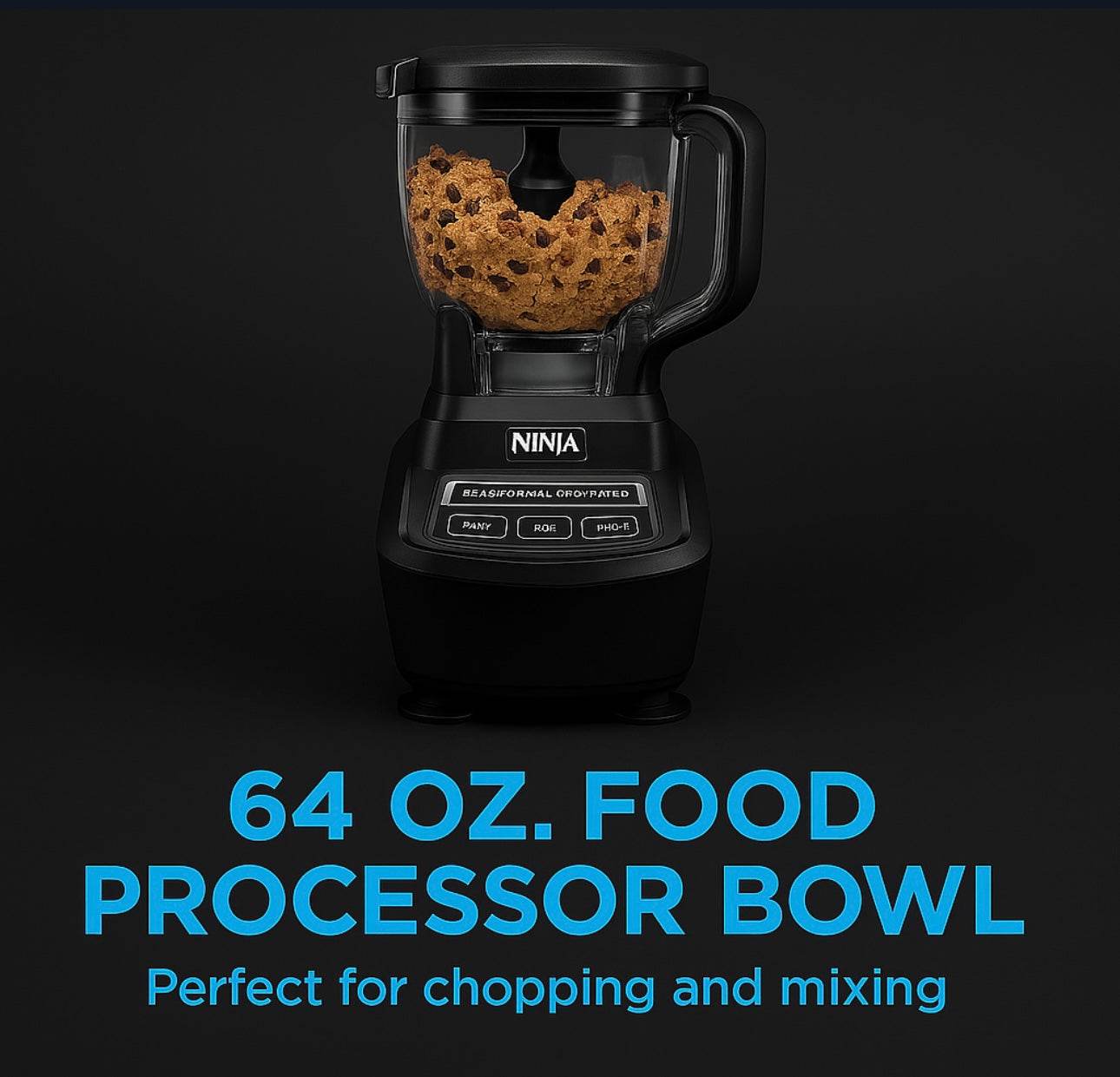 bl770– Blender & Food Processor  72oz Pitcher, 8-Cup Bowl, (2) 16oz Cups | Ice Crushing, Smoothies, Dough