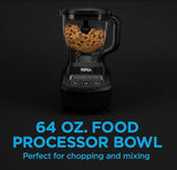 Ninja 64 oz food processor bowl, ideal for chopping and mixing ingredients with ease.