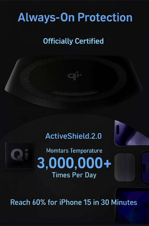 Magsafe Charger Duo – 15W Wireless Power Bank with Built-In Stand