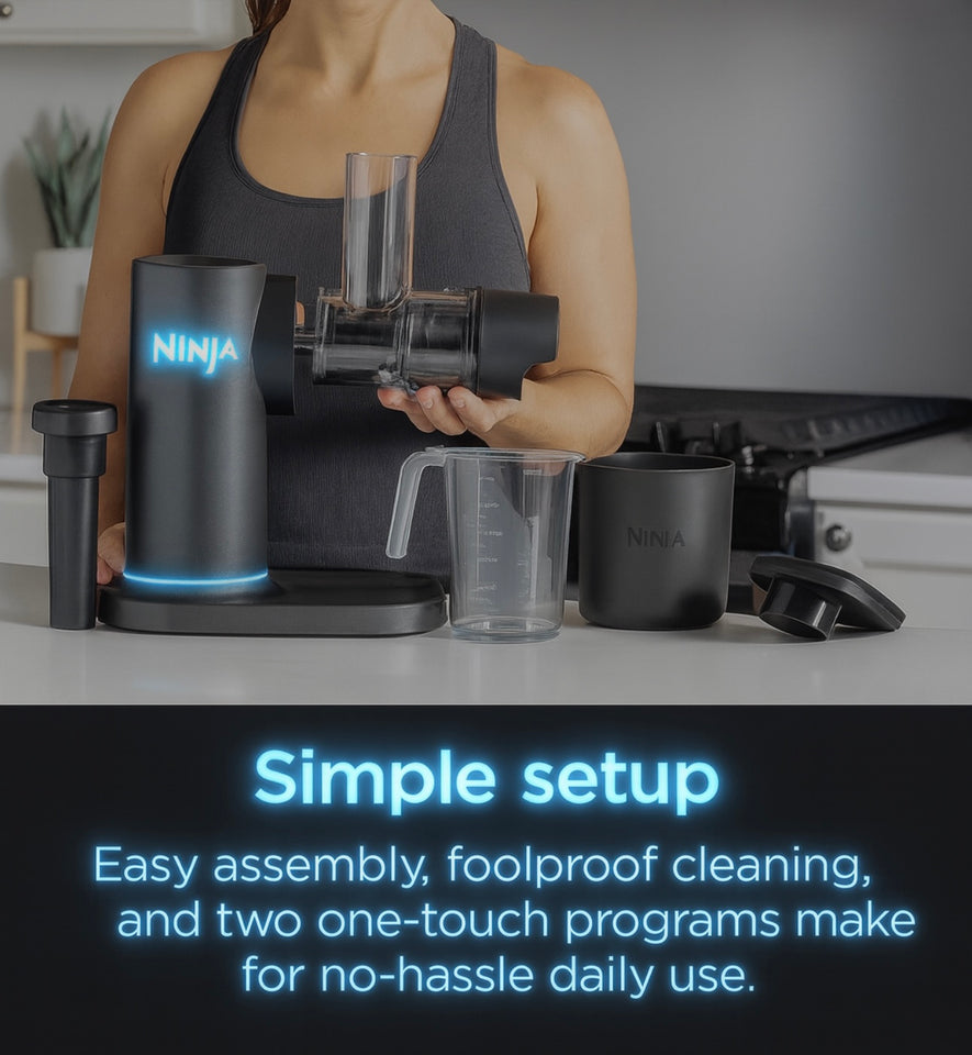 Ninja NeverClog Cold Press Juicer 2nd Generation”
