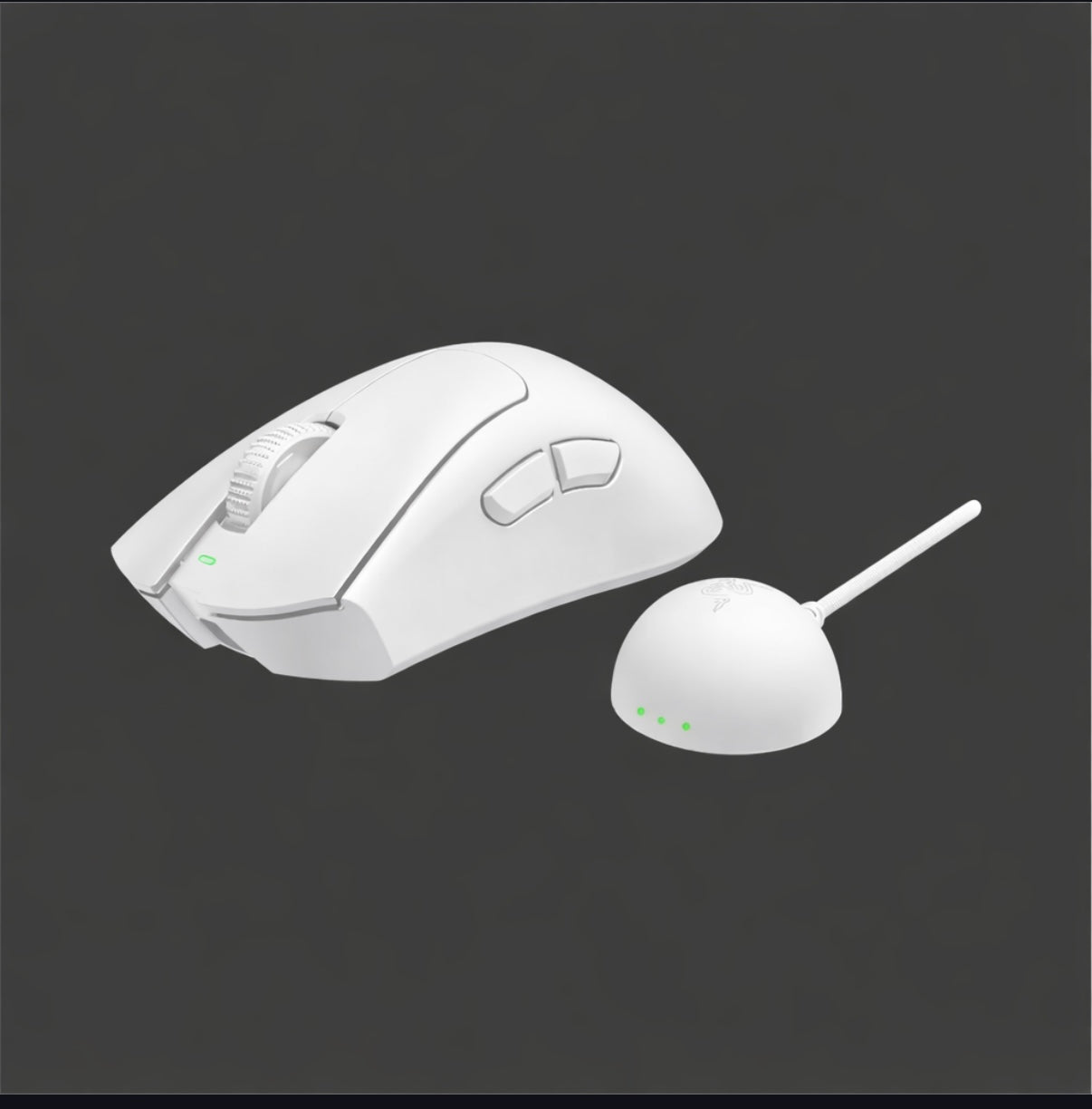White gaming mouse 