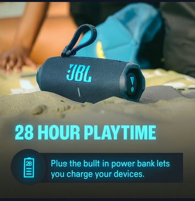 JBL Charge 6 Portable Bluetooth Speaker + divvi! Protective Hardshell Case Bundle – Waterproof, Powerful Bass, Travel-Ready