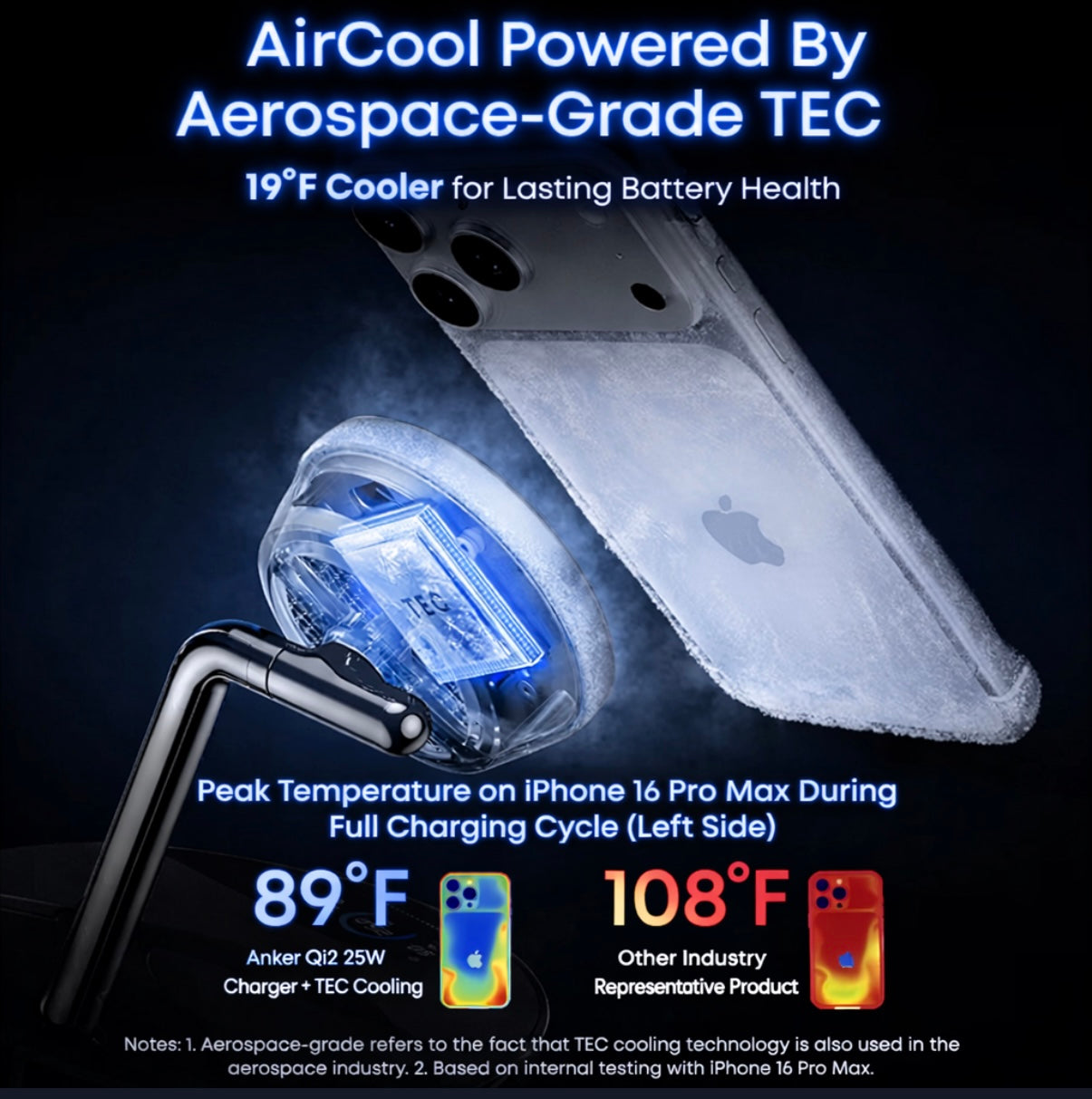 Anker Prime MagSafe 3‑in‑1 Charger – Qi2.2 25W Fast Wireless Charging Station with Smart Display & AirCool TEC for iPhone 17, Apple Watch & AirPods
