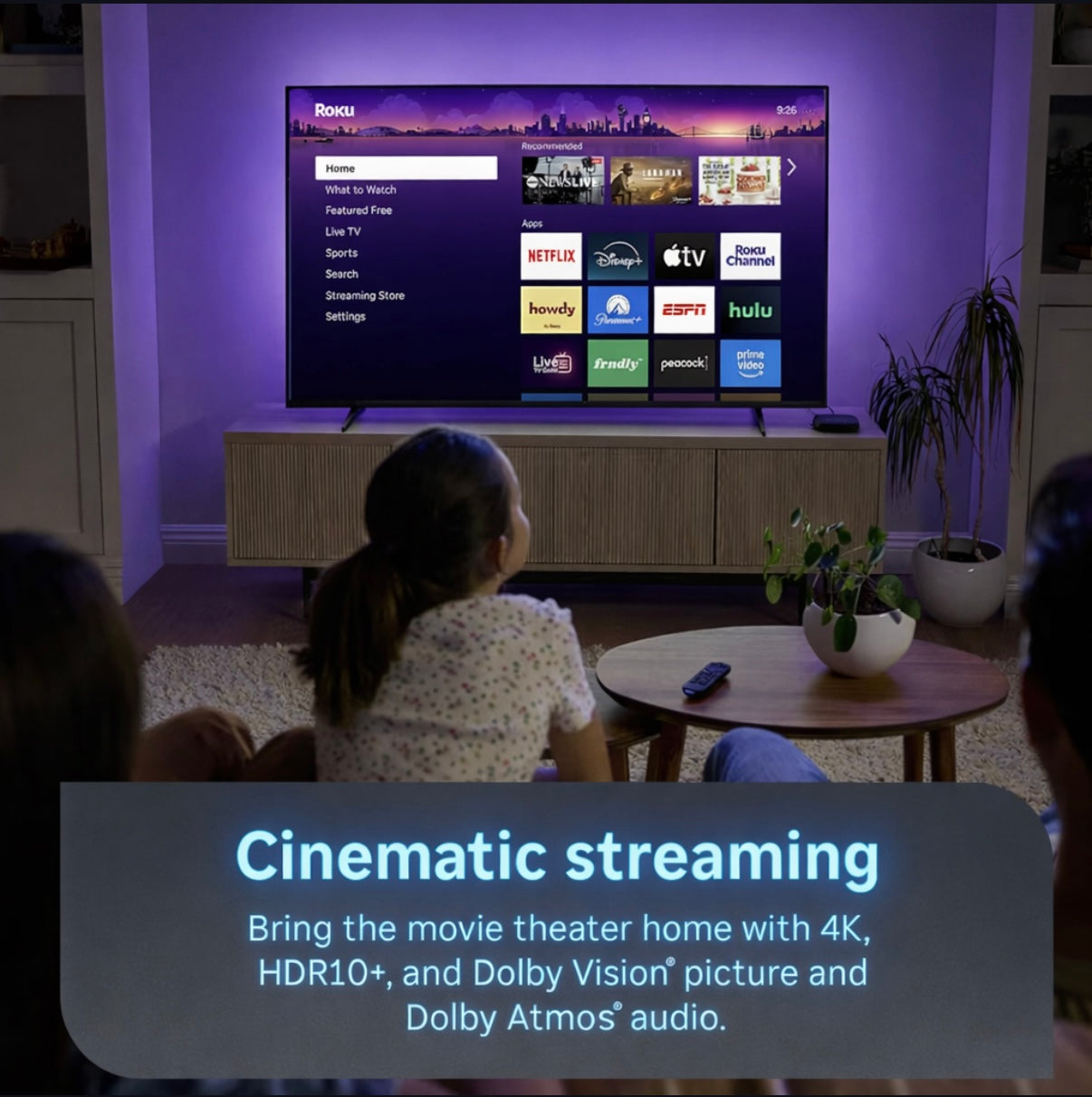 Roku Ultra – 4K HDR Streaming Player with Dolby Vision & Atmos, Wi‑Fi 6, Bluetooth, Rechargeable Voice Remote Pro