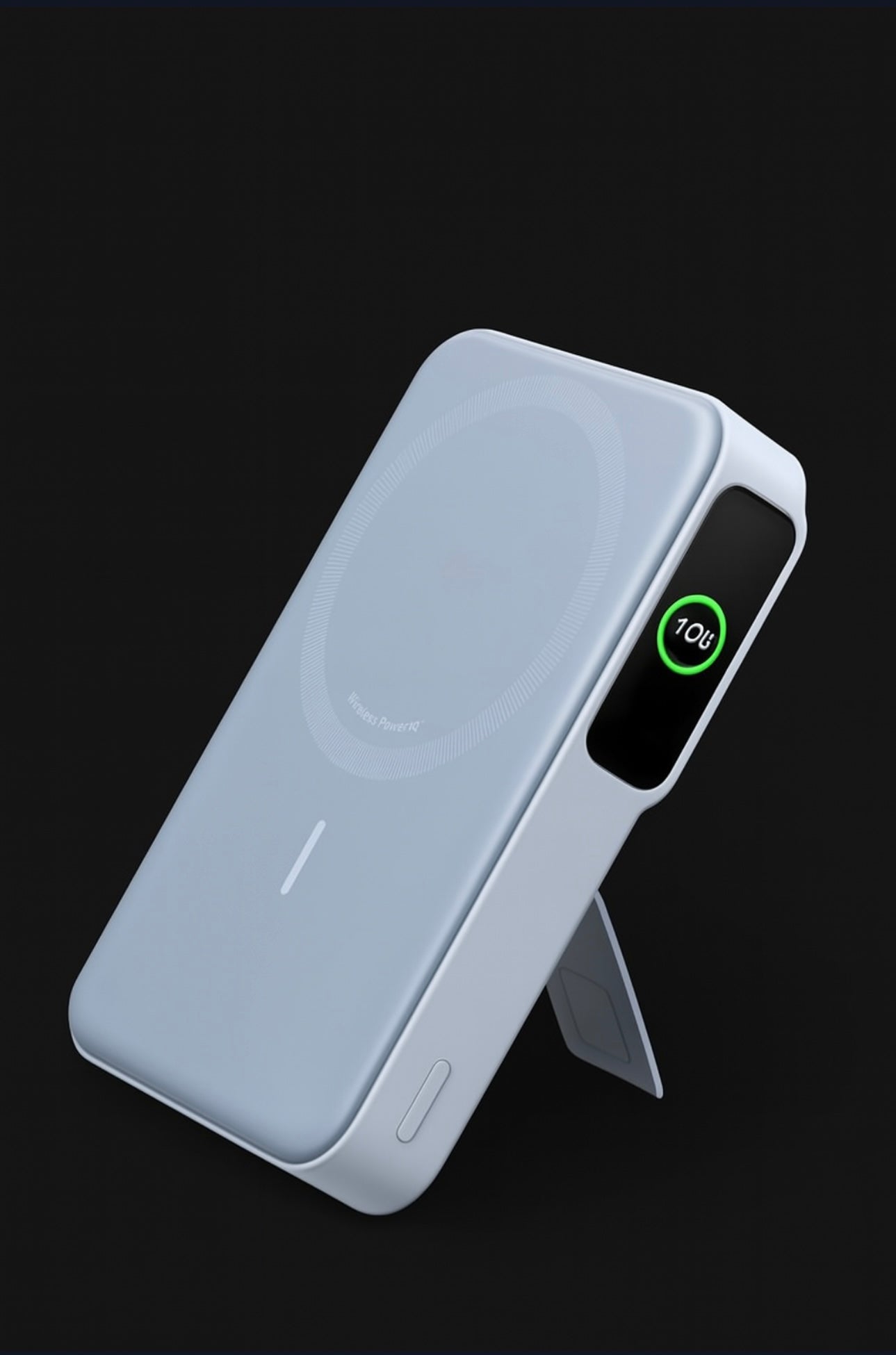Anker MagGo Power Bank – Qi2 Certified 15W MagSafe Charger with Smart Display & Foldable Stand