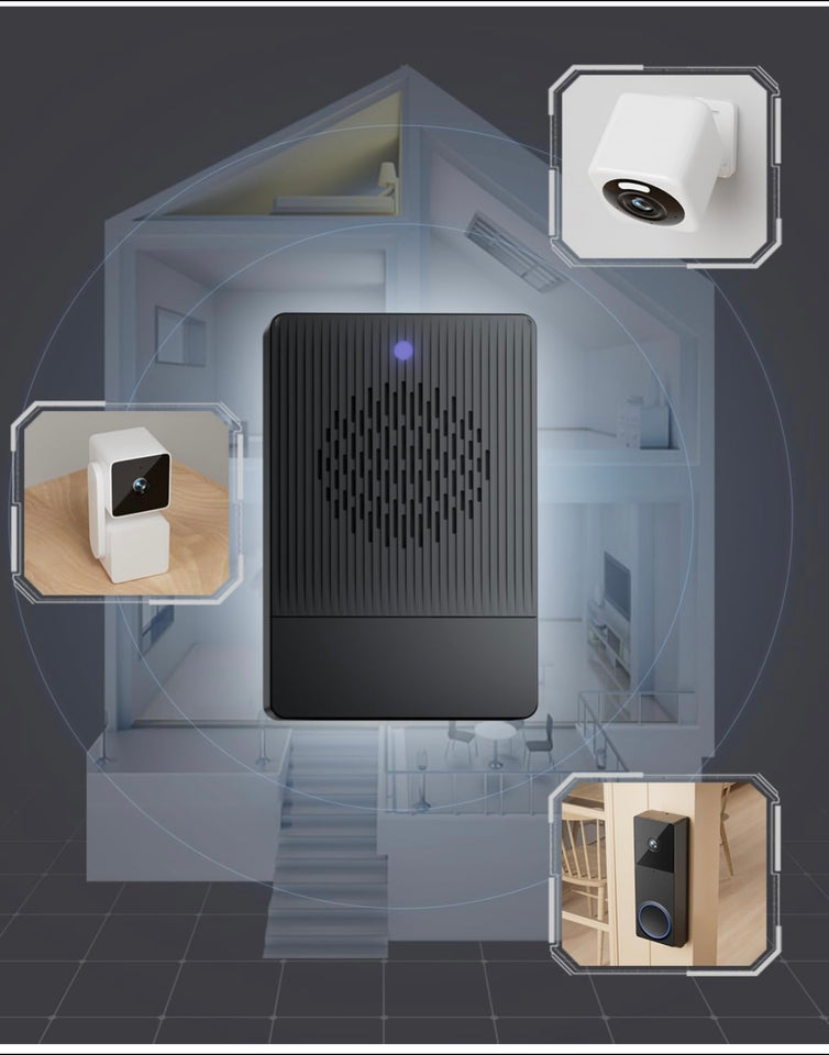 WYZE Wireless Dual Camera Video Doorbell with Chime - Battery Powered, 2K HD, Package & Person Detection, 2-Way Audio, Color Night Vision, Smart Home Compatible