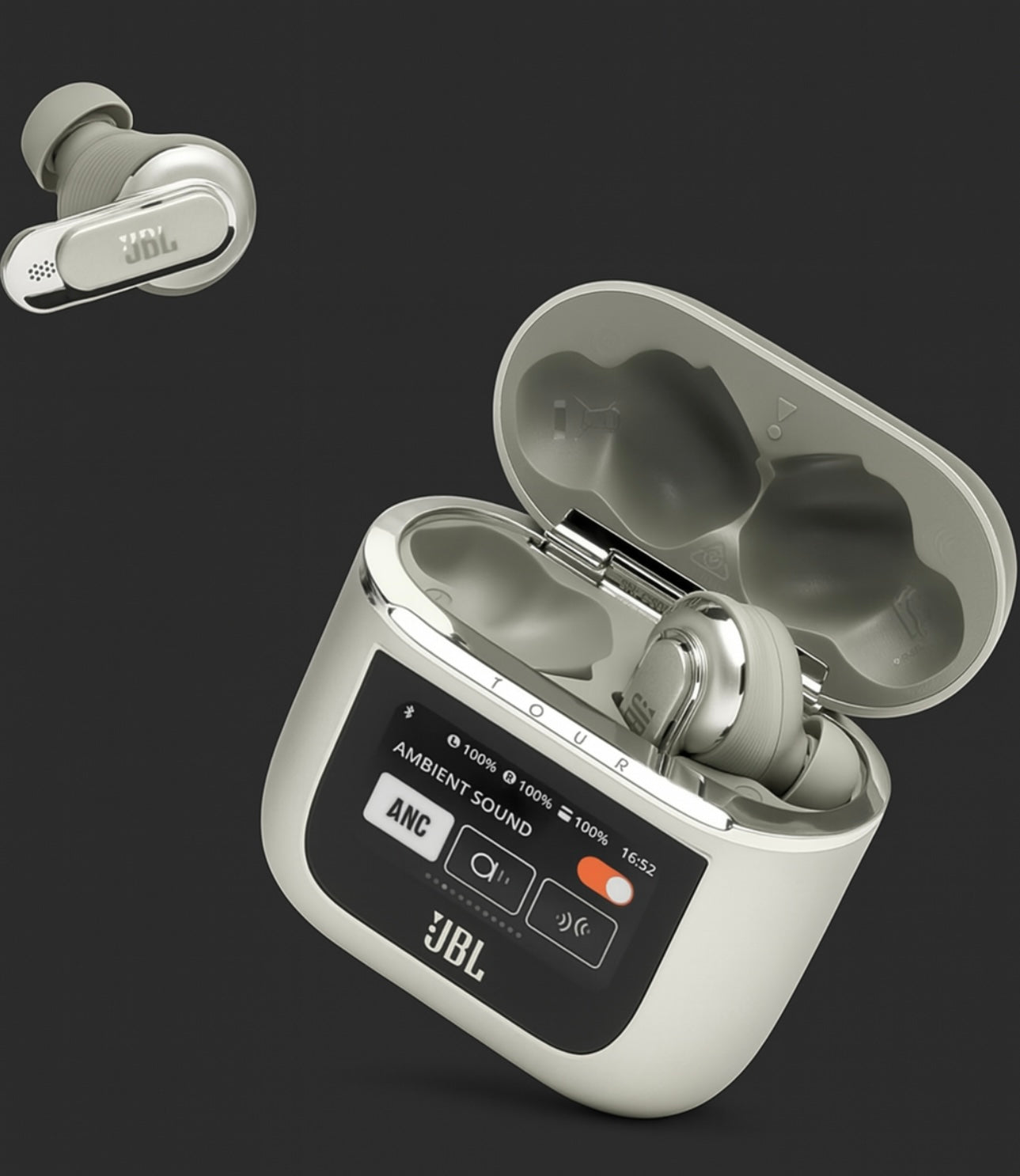 JBL Tour Pro 2 – True Wireless Noise Cancelling Earbuds with Smart Charging Case, 6-Mic Call Clarity, 40-Hour Battery, Spatial Sound