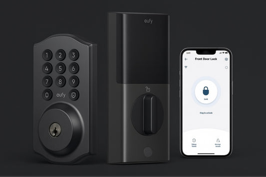 Cerradura inteligente Eufy C30: cerrojo WiFi sin llave para puerta principal, no requiere puente, fácil instalación (hágalo usted mismo), compatible con Alexa, grado BHMA 3.
