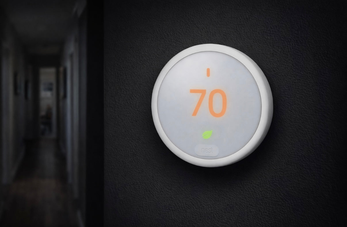 Nest Thermostat E – Programmable Smart Thermostat (T4002ES), WiFi App Control, Works with Alexa & Google Assistant, Frosted White