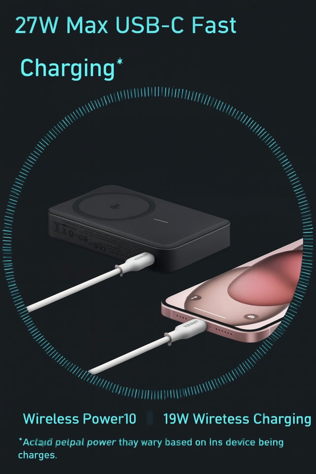 Magsafe Charger Duo – 15W Wireless Power Bank with Built-In Stand