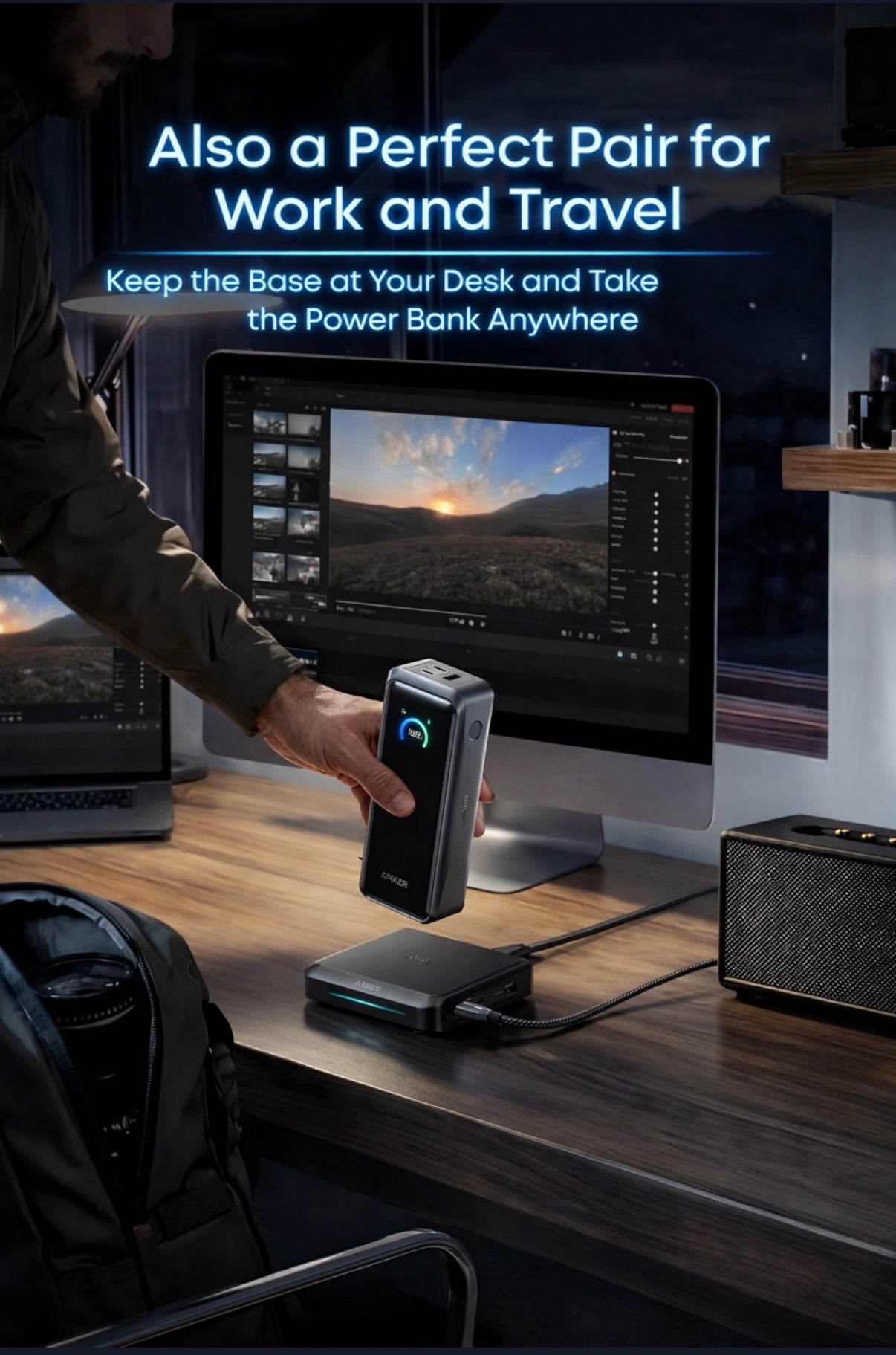 Anker Prime 26250mAh Power Bank, 300W 3-Port Portable Charger, TSA-Approved, App-Controlled USB-C PD for MacBook