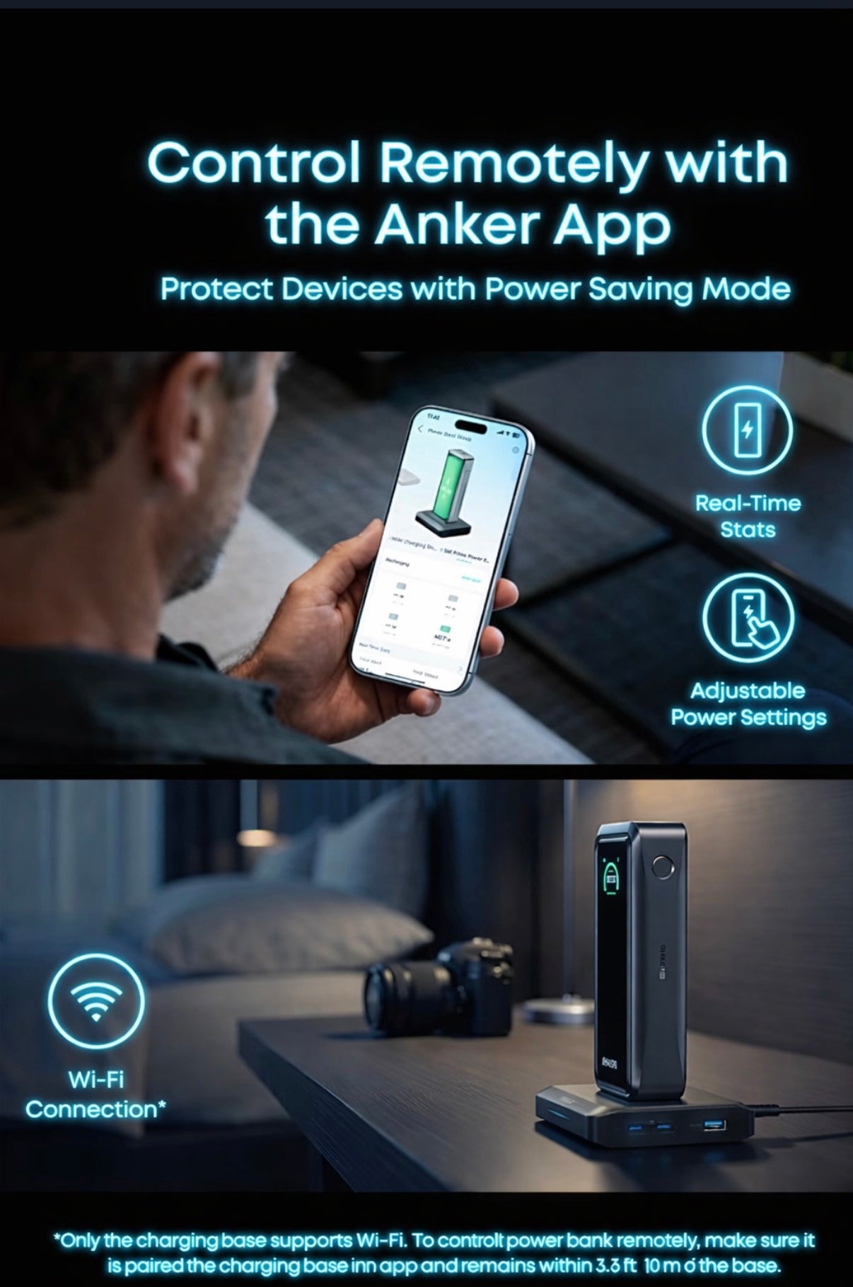 Anker Prime 26250mAh Power Bank, 300W 3-Port Portable Charger, TSA-Approved, App-Controlled USB-C PD for MacBook