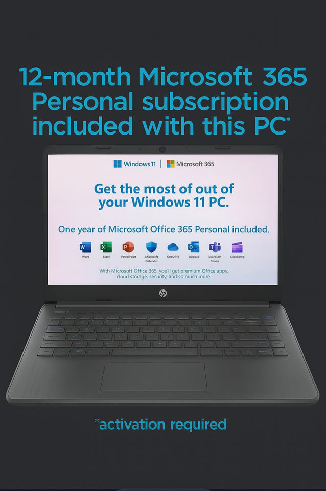 HP 14 inch touchscreen laptop for students”