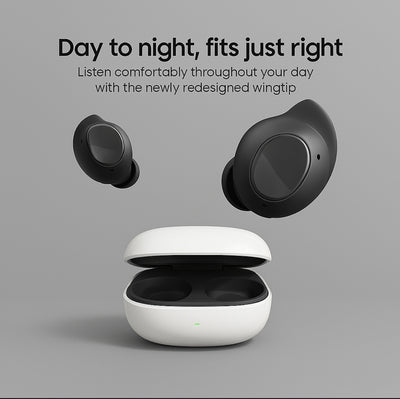 Samsung Galaxy Buds FE Wireless Earbuds – Noise Canceling, Bluetooth 5.2, Long Battery Life, Secure Fit with Wingtips – graphite