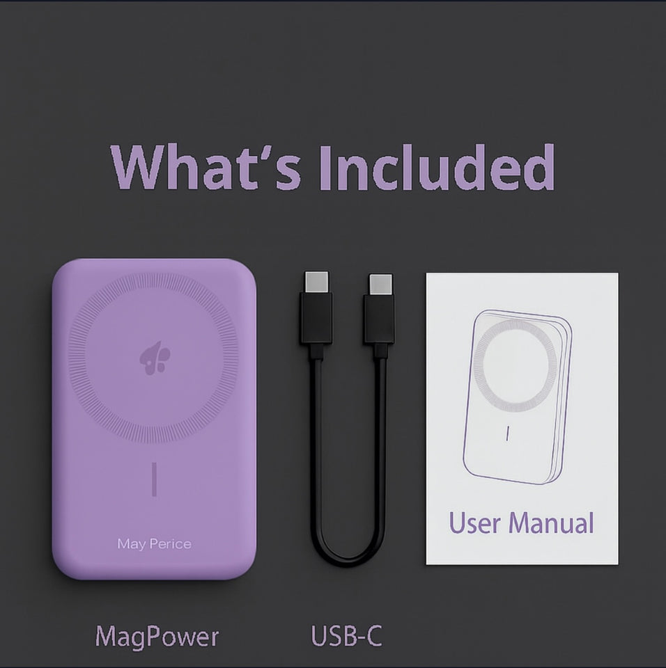 Magsafe Charger Duo – 15W Wireless Power Bank with Built-In Stand