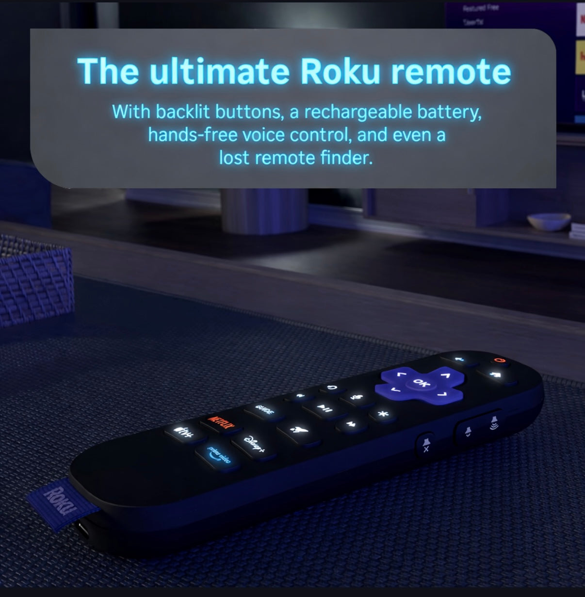 Roku Ultra – 4K HDR Streaming Player with Dolby Vision & Atmos, Wi‑Fi 6, Bluetooth, Rechargeable Voice Remote Pro
