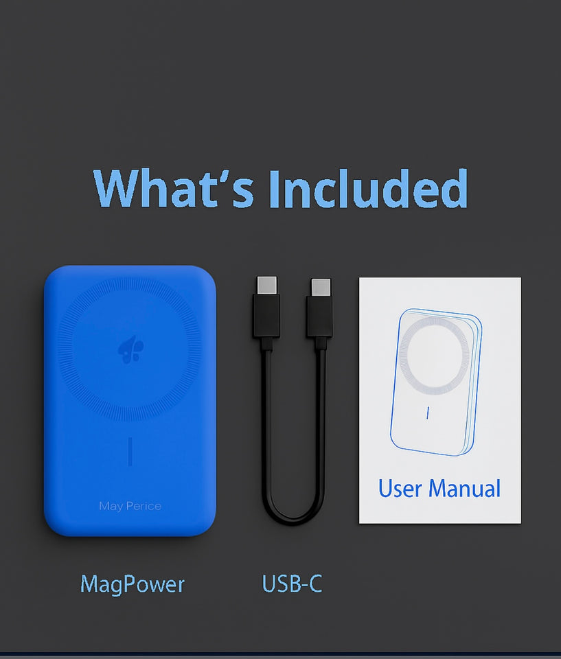 Magsafe Charger Duo – 15W Wireless Power Bank with Built-In Stand