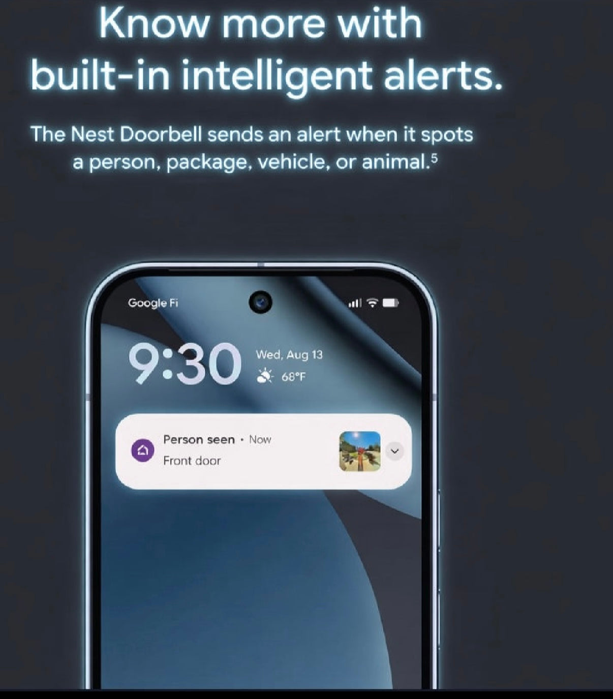 Google Nest Doorbell Wired 3rd Gen – 2K Gemini AI Security Camera