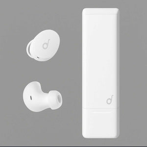 Anker Soundcore A30L true wireless earbuds with charging case, featuring stylish design and compact size.