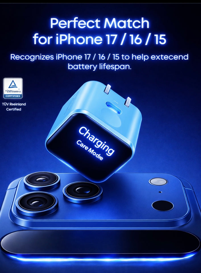 Anker Nano 45W Smart Display USB‑C Charger – GaN Fast Charging, 180° Foldable Plug, Smart Recognition, Built‑In Care Mode, for iPhone 17/16/15