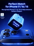 Anker Nano 45W Smart Display USB‑C Charger – GaN Fast Charging, 180° Foldable Plug, Smart Recognition, Built‑In Care Mode, for iPhone 17/16/15