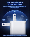 Anker Nano 45W Smart Display USB‑C Charger – GaN Fast Charging, 180° Foldable Plug, Smart Recognition, Built‑In Care Mode, for iPhone 17/16/15