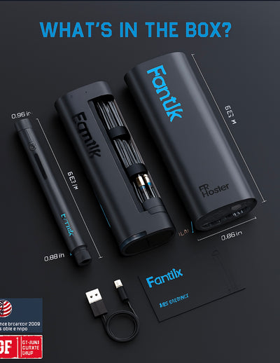 Fanttik F2 Master Mini Cordless Rotary Tool Kit – Brushless Motor, 5-Speed, 25,000 RPM, Revostor Hub, 35 Accessories – Precision Tool for 3D Printing, Sanding, Polishing, Carving & DIY Crafts