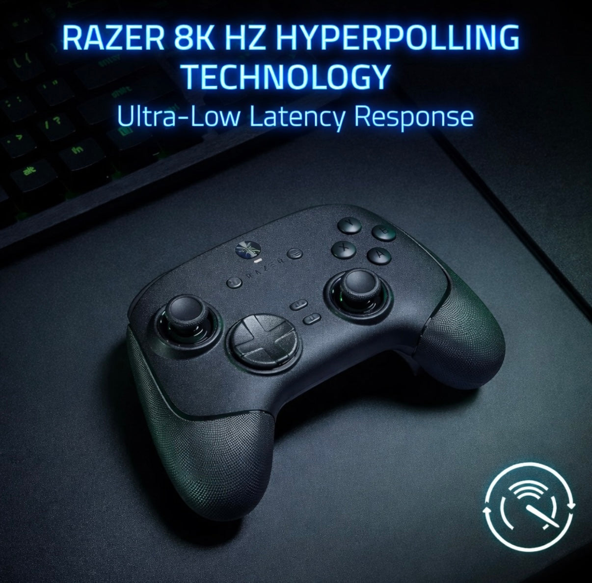 Razer Wolverine V3 Pro 8K Wireless Gaming Controller – 8000 Hz Polling, TMR Thumbsticks, Swappable Caps, 6 Remappable Buttons, Fast Triggers, 36‑Hr Battery, Carrying Case – Black