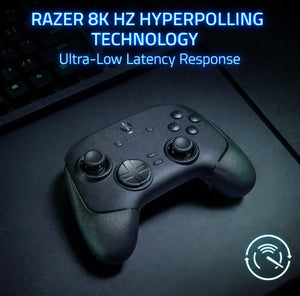 Razer Wolverine V3 Pro 8K Wireless Gaming Controller – 8000 Hz Polling, TMR Thumbsticks, Swappable Caps, 6 Remappable Buttons, Fast Triggers, 36‑Hr Battery, Carrying Case – Black