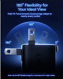 Anker Nano 45W Smart Display USB‑C Charger – GaN Fast Charging, 180° Foldable Plug, Smart Recognition, Built‑In Care Mode, for iPhone 17/16/15