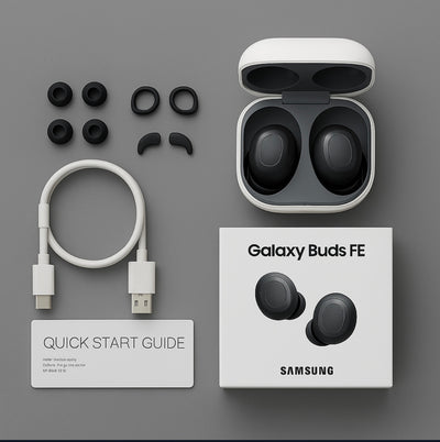 Samsung Galaxy Buds FE Wireless Earbuds – Noise Canceling, Bluetooth 5.2, Long Battery Life, Secure Fit with Wingtips – graphite