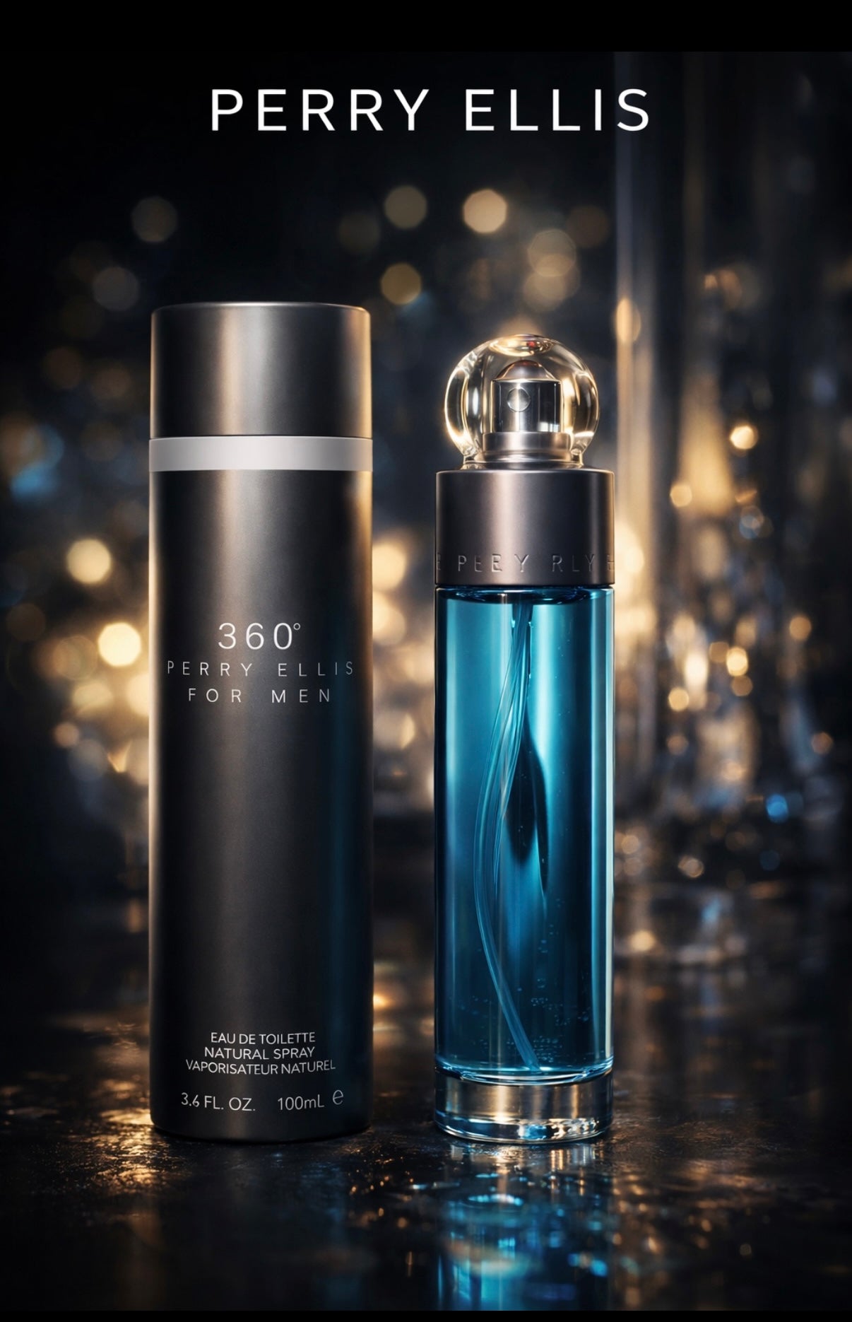 Perry Ellis 360 for Men – 3.4 oz Eau de Toilette,