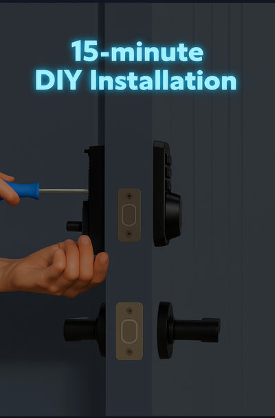 Eufy Smart Lock C30 – Keyless Entry WiFi Deadbolt for Front Door, No Bridge Required, Easy DIY Install, Alexa Compatible, BHMA Grade 3