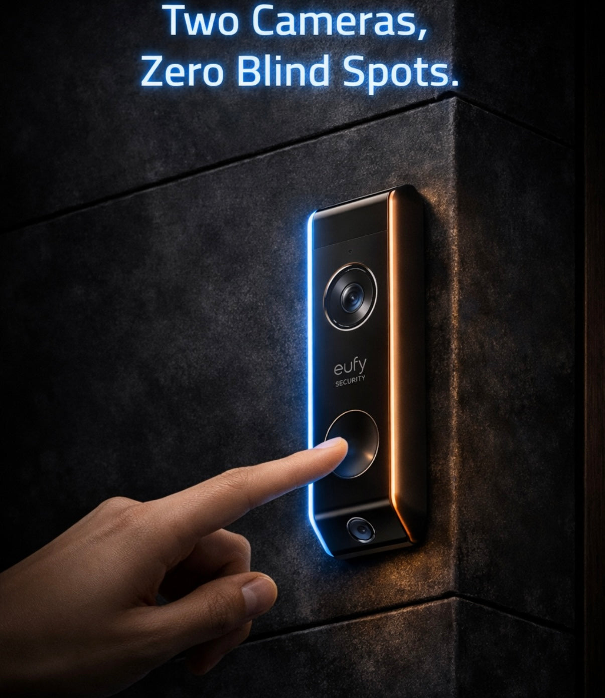 Eufy Video Doorbell S330 – Dual Cam 2K HDR, Battery‑Powered Add‑On, Dual Motion Detection, Package & Family Recognition, No Monthly Fee