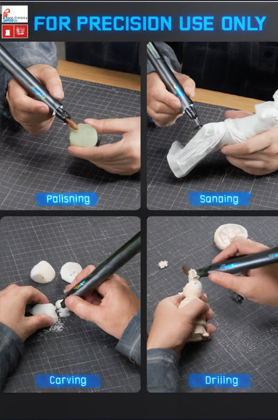 Fanttik F2 Master Mini Cordless Rotary Tool Kit – Brushless Motor, 5-Speed, 25,000 RPM, Revostor Hub, 35 Accessories – Precision Tool for 3D Printing, Sanding, Polishing, Carving & DIY Crafts