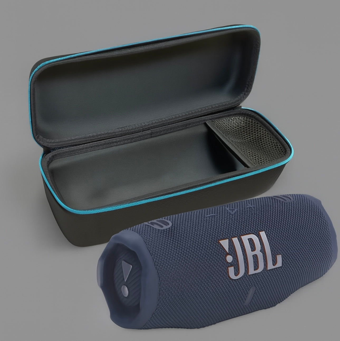 JBL Charge 6 Portable Bluetooth Speaker + divvi! Protective Hardshell Case Bundle – Waterproof, Powerful Bass, Travel-Ready