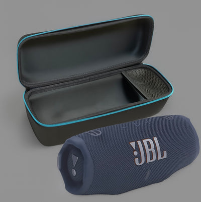 JBL Charge 6 Portable Bluetooth Speaker + divvi! Protective Hardshell Case Bundle – Waterproof, Powerful Bass, Travel-Ready