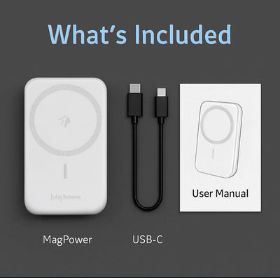 Magsafe Charger Duo – 15W Wireless Power Bank with Built-In Stand