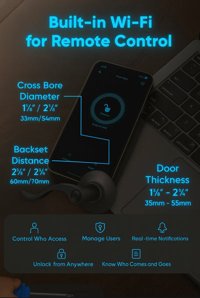 Eufy Smart Lock C30 – Keyless Entry WiFi Deadbolt for Front Door, No Bridge Required, Easy DIY Install, Alexa Compatible, BHMA Grade 3